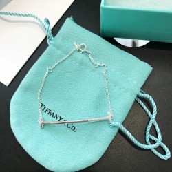 Tiffany T Smile Bracelet 18K White Gold