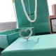 Tiffany Diamond Heart Pendant Round Brilliant Diamonds