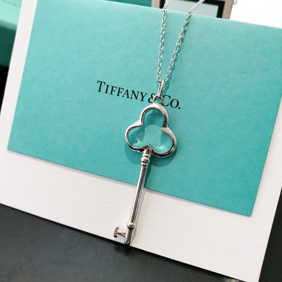 Tiffany Keys Clover Pendant Sterling Silver