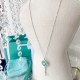 Tiffany Keys Dragonfly Diamond Pendant Sterling Silver