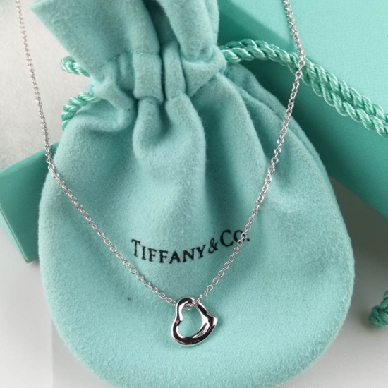 Tiffany Open Heart Pendant Sterling Silver
