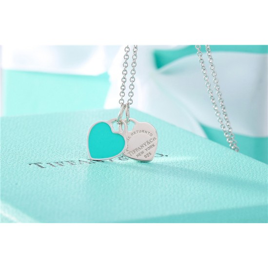 Tiffany Return to Tiffany Mini Double Heart Tag Pendant