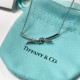 Tiffany & Co. Silver Diamond Knotted Necklace For W Jewelry