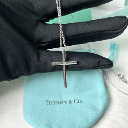 Tiffany & Co. Silver For W And M Cross Necklace Jewelry