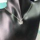 Tiffany & Co.Silver Double Heart Necklace For W Pendant Jewelry