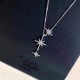 APM Monaco 925 Silver Collarbone Chain Necklace W Jewelry