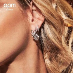 APM Monaco 925 Silver Earrings JewelryFor W 