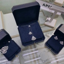 APM Monaco 925 Silver Elegant Fan Necklace W Jewelry