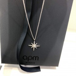 APM Monaco 925 Silver Meteor Clavicle Chain Necklace W Jewelry