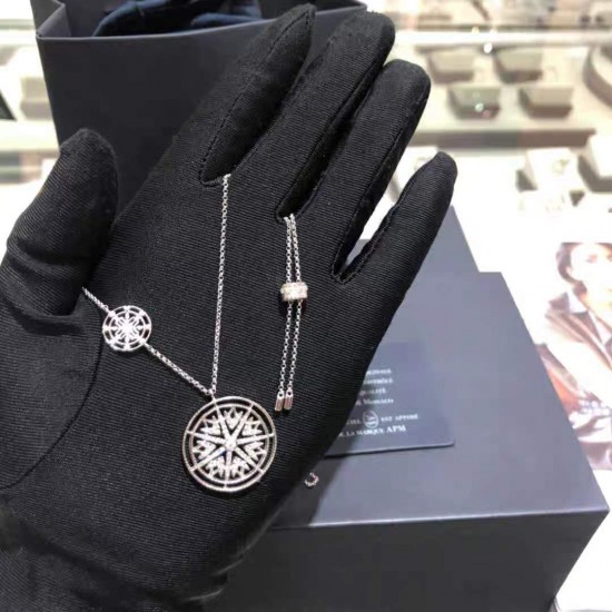 APM Monaco 925 Silver Snowflake Totem Necklace W Jewelry