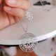 APM Monaco 925 Silver Snowflake Totem Necklace W Jewelry