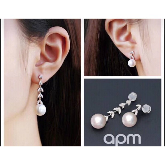 APM Monaco Ear Stud Silver JewelryFor W