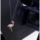 APM Monaco Flamingo Earrings Pendant For W JewelrySuit