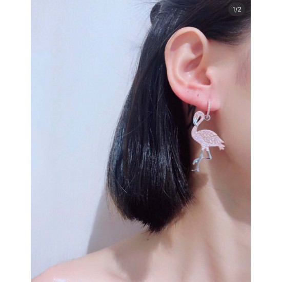 APM Monaco Flamingo Earrings Pendant For W JewelrySuit