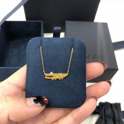 APM Monaco Gold Crocodile Necklace W Jewelry