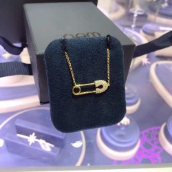 APM Monaco Gold Pin Collarbone Chain Necklace W Jewelry
