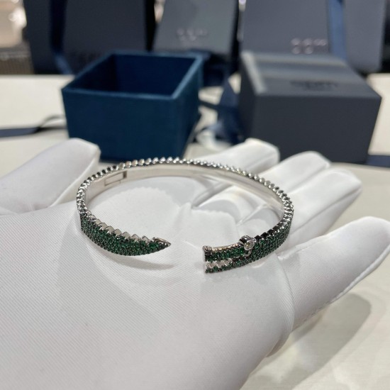 APM Monaco Green Crocodile Bracelet W Jewelry