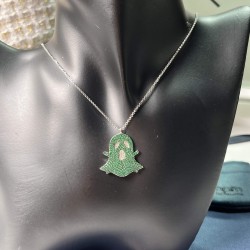 APM Monaco Green Ghost Necklace W Jewelry
