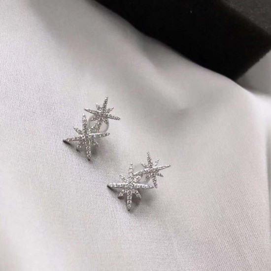APM Monaco Silver Double Meteor Earrings W Jewelry