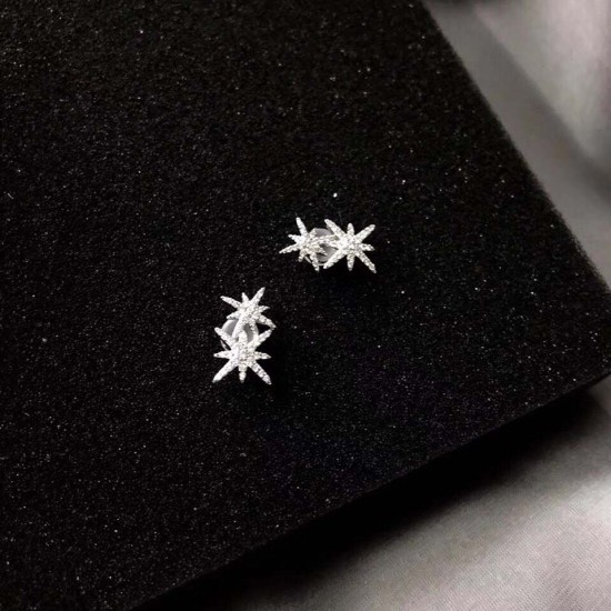 APM Monaco Silver Double Meteor Earrings W Jewelry