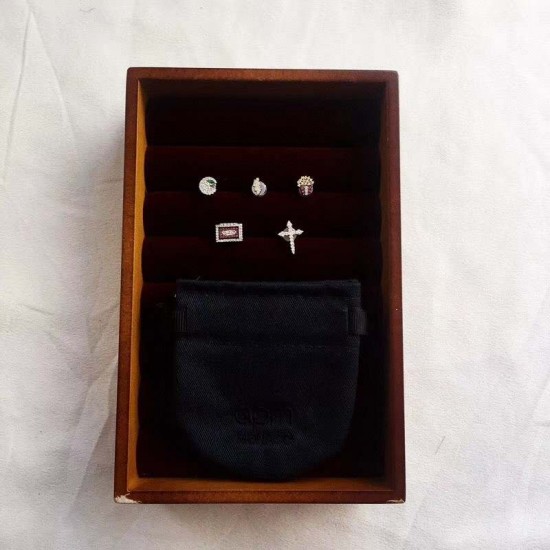 APM Monaco Silver Ear Stud For W 5 kinds Of Suit Jewelry