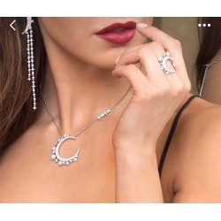 APM Monaco Star Moon Freshwater Pearl Necklace W Jewelry