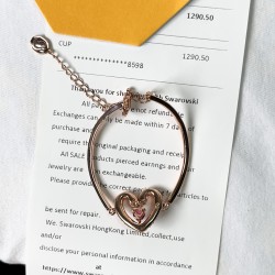 Swarovski UNA Heart-Shaped Rose Gold Bracelet For W Jewelry 5666672 