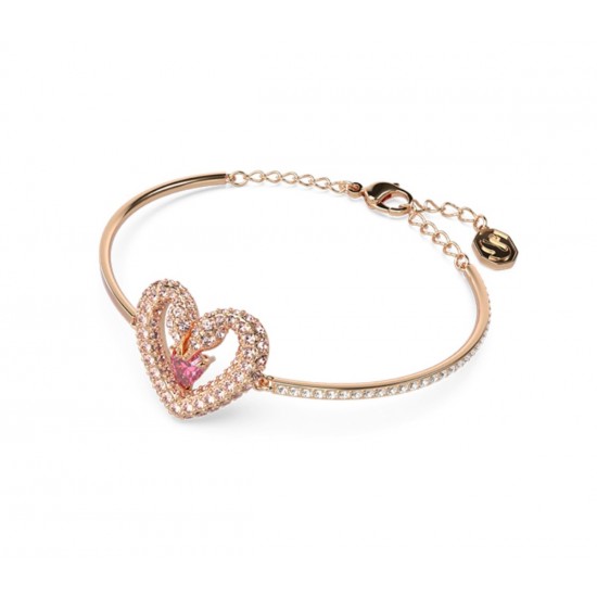 Swarovski UNA Heart-Shaped Rose Gold Bracelet For W Jewelry 5666672