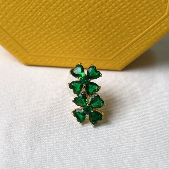 Swarovski Ldyllia Green Four-Leaf Clover Stud Earrings For W Jewelry 5666236